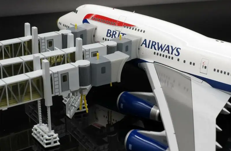 1:200 аэропорт пассажирский посадочный мост один/Двухканальный для Airbus A380 B747 модель широкий узкий корпус самолет игрушка