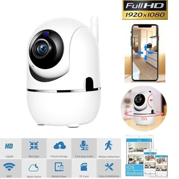 

720P/1080P Cloud Wireless IP Camera WiFi Home Security Camera IP 360 degrees Night Vision Indoor Mini Surveillance Home Camera