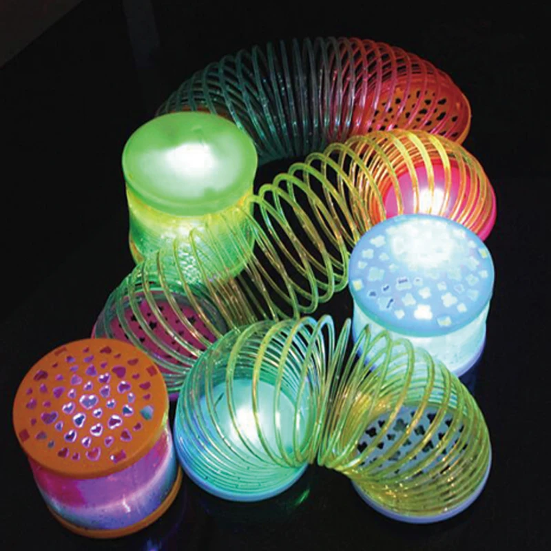 

Glowing rainbow circle Colorful Rainbow Children's Spring Circle Magic Hula Hoop Elastic Circle Plastic Cartoon Glow In The Dark