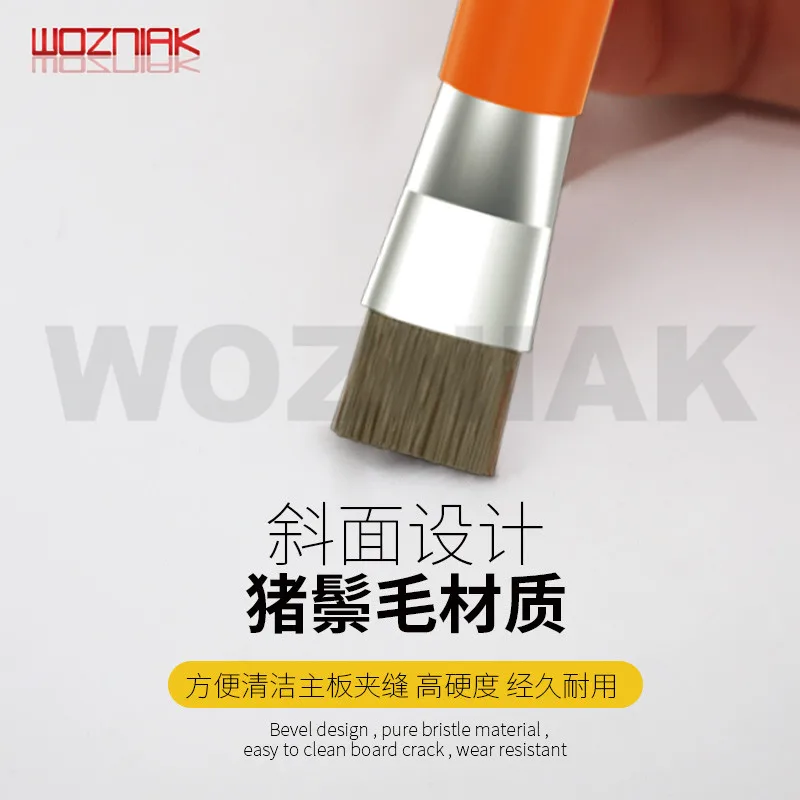 WOZNIAK Double Head Anti-static Brush PCB Mainboard Rework ESD Brush For Mobile Phone PCB BGA CHIP IC Repair Soldering
