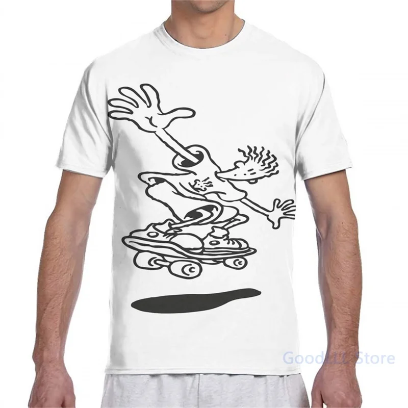 Fido Dido Skateboard Mannen T shirt Vrouwen All Over Print Mode Meisje