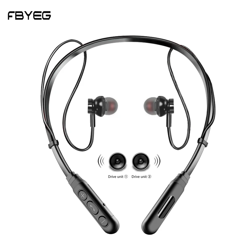 Беспроводные наушники FBYEG с микрофоном Спортивная гарнитура поддержкой Bluetooth