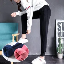 Зимние женские спортивные штаны из плотного флиса, теплые свободные спортивные штаны, женские Беговые штаны для бега, фитнеса, тренажерного зала, спортивные повседневные штаны, спортивная одежда