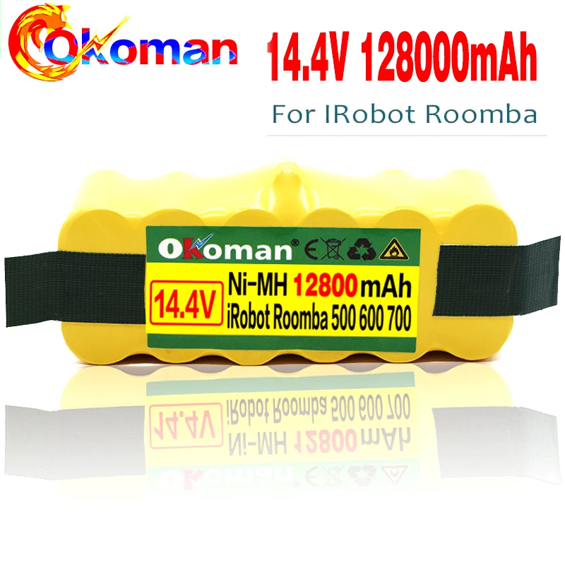 Высокая Ёмкость 12800 мА/ч 14 4 V Батарея для iRobot Roomba пылесос 500 530 540 550 620 600 650 700 780 790 870 |