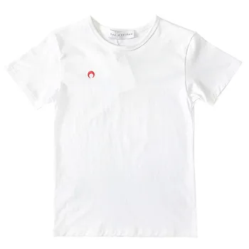 

Summer New Leisure High Elasticity Moon Embroidery Crescent Women's Short Sleeve T-Shirt M2