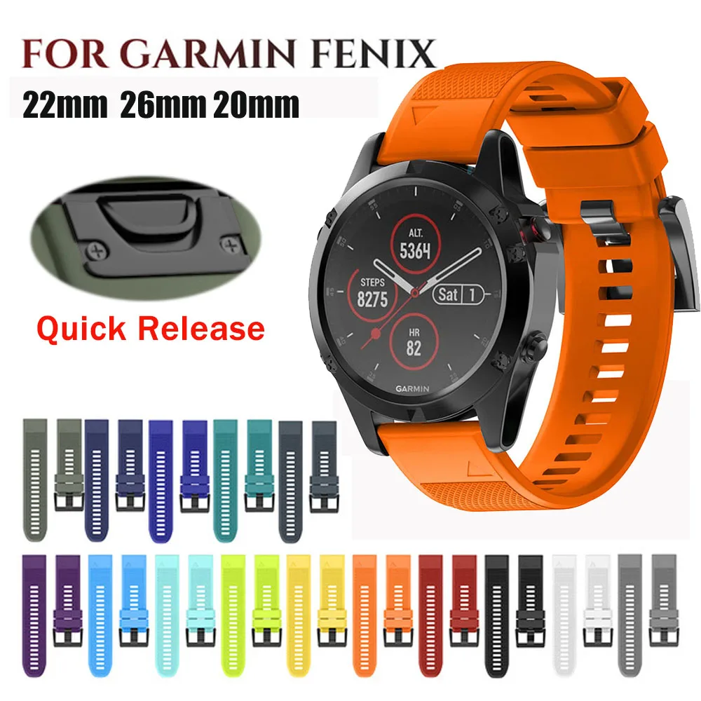 Умные аксессуары для часов Ремешок Garmin Fenix 6X 6 5X 5 5S Plus 3 3HR D2 S60 gps ремешок