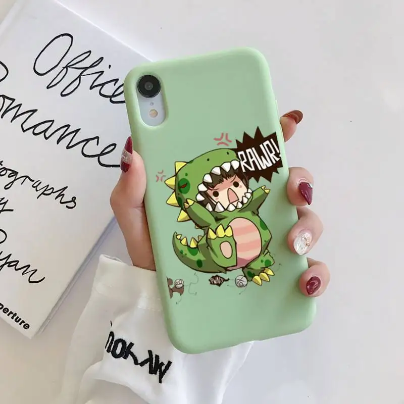 Милый чехол для телефона с маленьким динозавром Iphone 11 12 Pro Max X 6 6s 7 8 Plus XS XR 12mini Se 2020