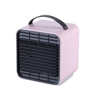 

Home Mini Air Conditioner Portable Air Cooler 7 Color LED USB Personal Space Cooler Fan Air Cooling Fan Rechargeable Air Cooler