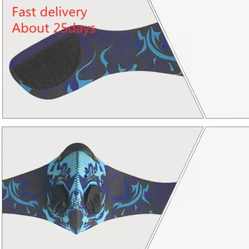 

In Stock Mask Dustproof Activated Carbon Filter Half Face Mask for Running Motorcycle Bicycle Fast Delivery