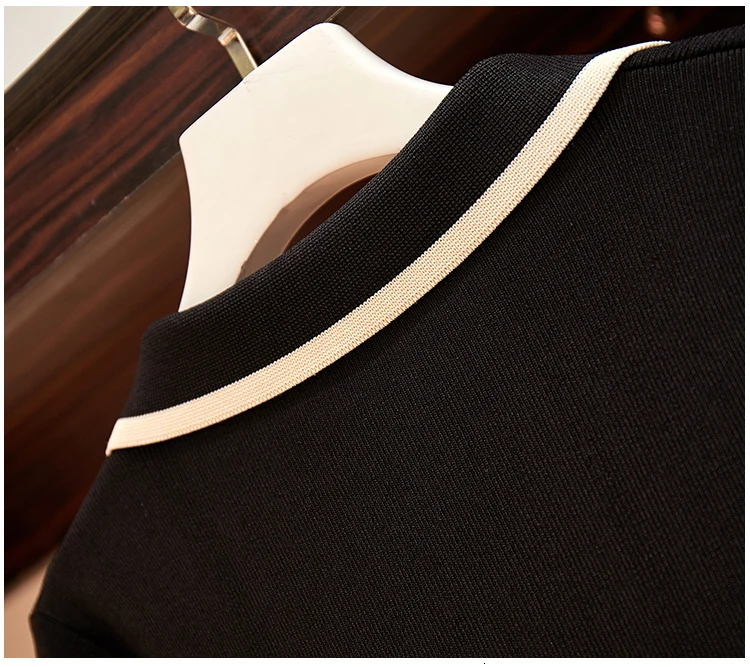 5XL размера плюс, трикотажный комплект из двух предметов с длинным рукавом, свитер, топы и юбки с высокой талией, Женский Осенний винтажный комплект в английском стиле