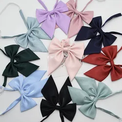 New Solid Collar Flower Bow Tie Women's Cute Bow-knot Japanese Girl Bowtie Butterfly Cravats Jk Uniform School Accessories