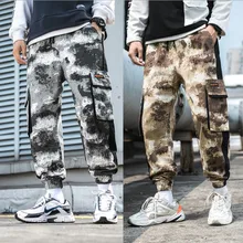 Осенние и зимние новые японские Свободные повседневные брюки модные мужские Мульти-Карманные камуфляжные комбинезоны горячая Распродажа bc207