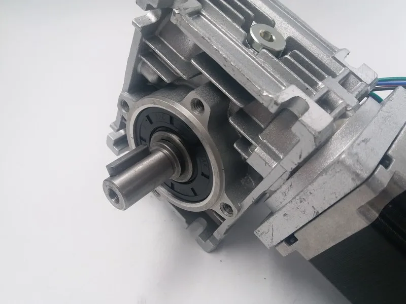US $134.65 201 RV040 Worm Gearbox Speed Reducer 18mm Output Shaft Stepper Motor Driver Nema34 85Nm 1210OzIn 2ph 4 Wires For CNC Router