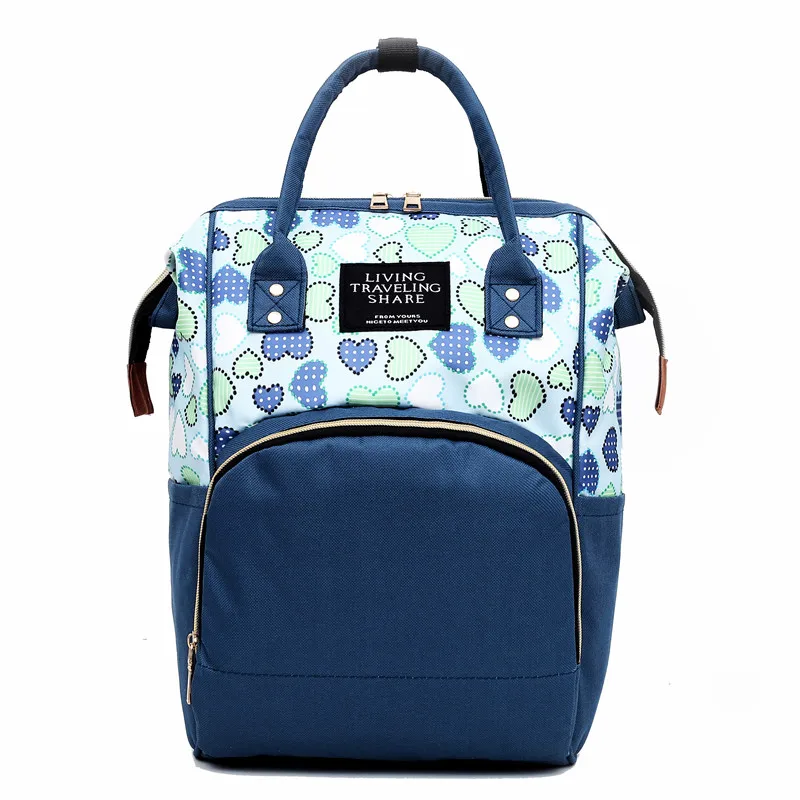 Новая модная сумка для подгузников, рюкзак для мам, Большой Вместительный рюкзак для мам, женский рюкзак для путешествий и покупок, сумка для хранения подгузников - Цвет: A3386-BU