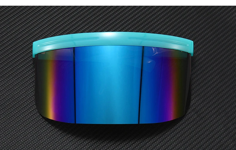 Oversized Windproof Mask Goggles Sunglasses Women  Fashion One Piece Rimless Sunglasses Men Outdoor UV400 Crystal Glasses O960