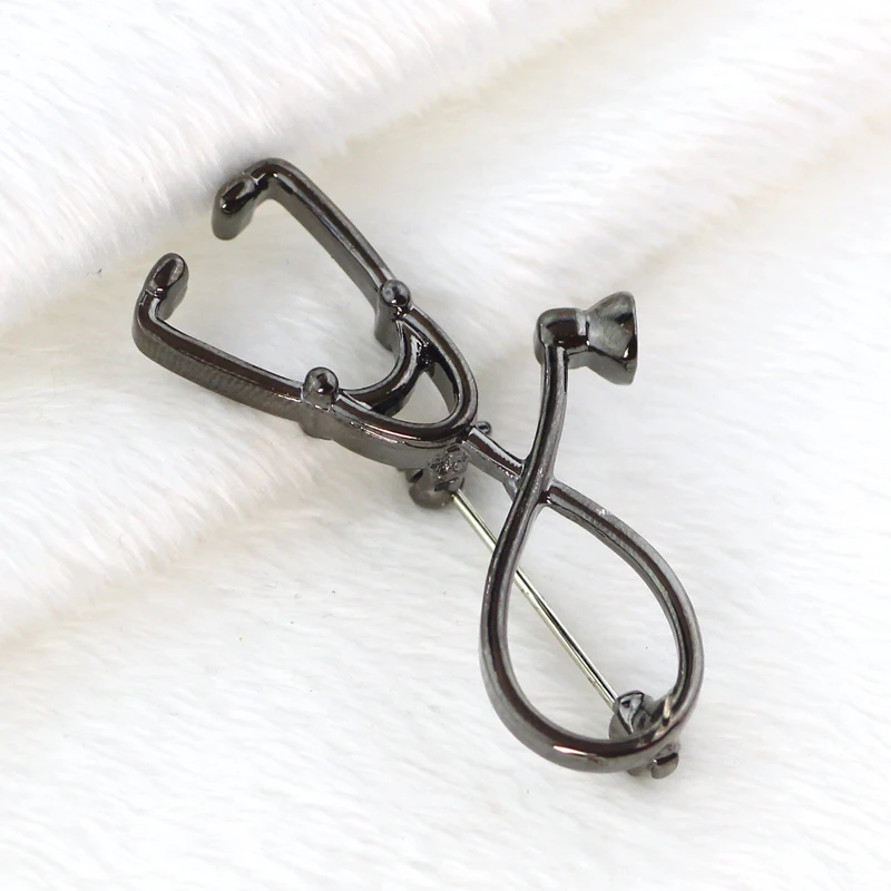 Брошь стетоскоп 4 цветов модный медицинский ювелирный булавка для медсестры