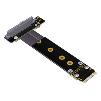 

U.2 Interface to M.2 U2 PCI-E 3.0 SFF-8639 NVMe Solid-State Adapter Card Extension Data Cable,SSD Extension Cable 15cm