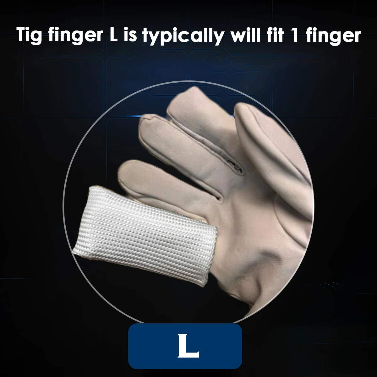 TIG Fingertips Heat Shield Guard Welding Gloves Finger Cover Guard X&XL Protect