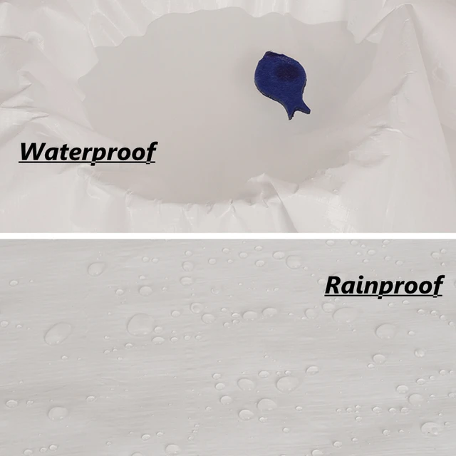 0,32 Mm Pe Fehér Esőálló Ruhakert Kerti Ponyvabinin Kültéri Napellenző Árnyékoló Vitorla Csónak Vízálló Fedél Teherautó Földlemez - Image 2