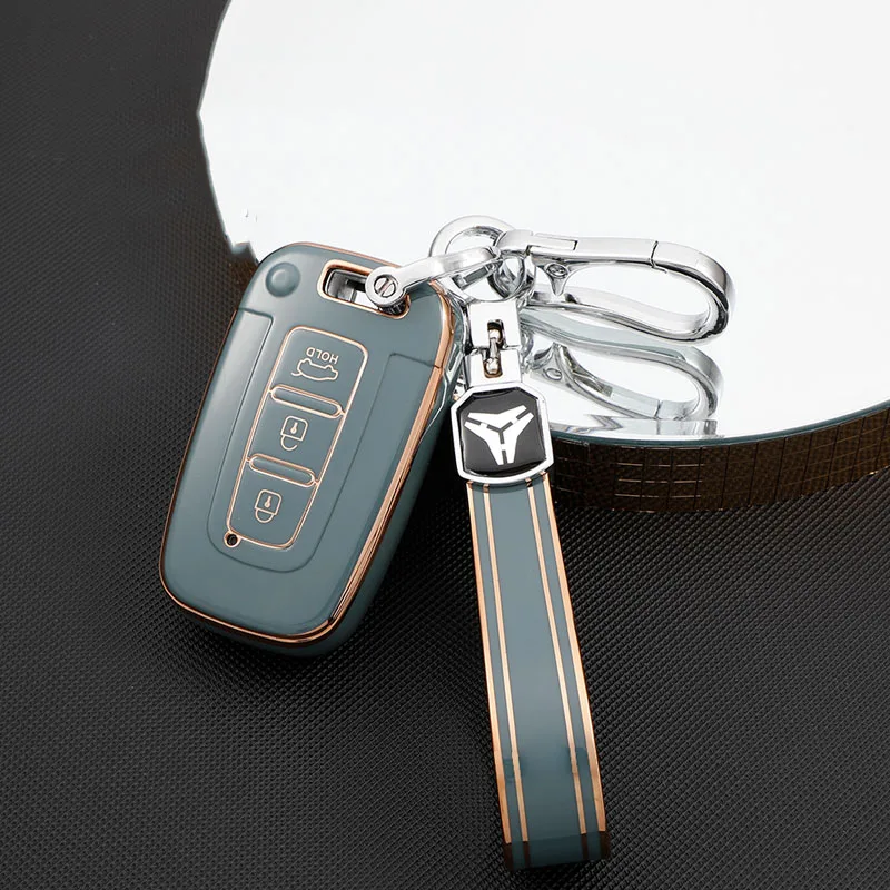 Custodia morbida per chiave Auto in TPU per Hyundai IX35 Sonata 8 per Kia Forte Rio 3 K2 K3 K5 supporto sportivo Fob accessori Auto Shell - Haa9d5b73d5354a3688a2f64ea0c481ac0