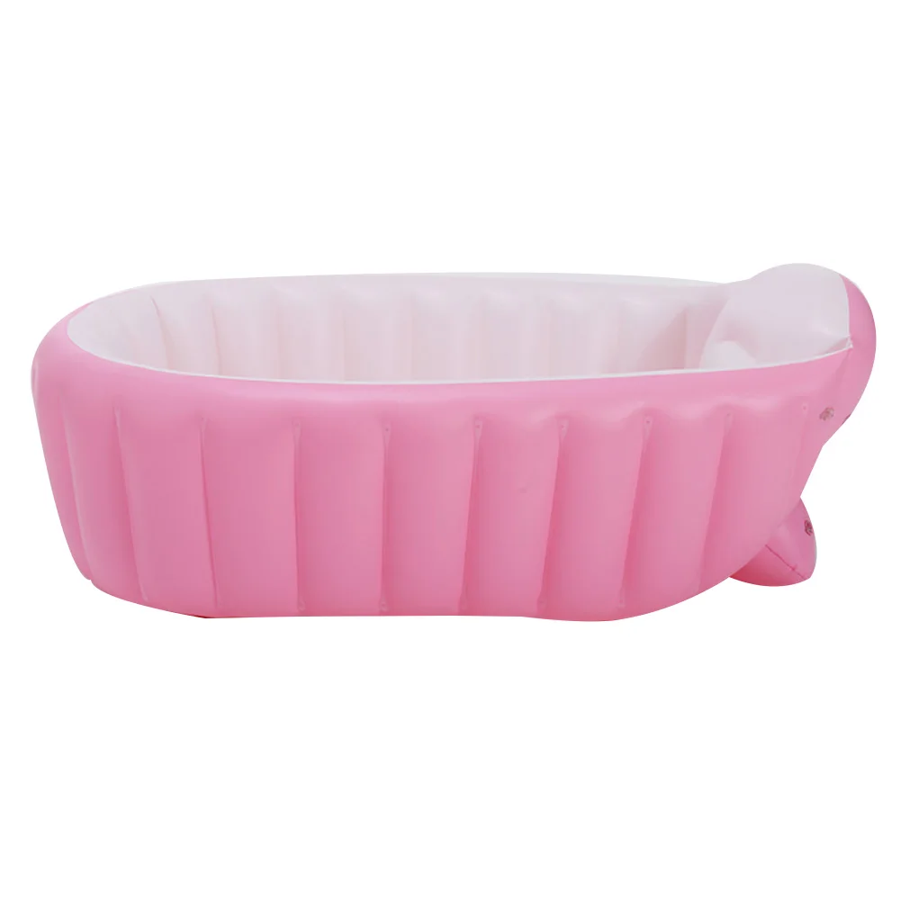 Portable Inflatable Baby Bathtub Foldable Baby Inflatable Bathtub Side Pocket Bathtubs Shower Basin Shower