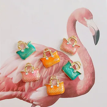 

10 pcs/lot Creative Rhinestone Bag Button Accessories Ornaments Earrings Jewelry DIY Accessories Handmade for Lady Best Gift