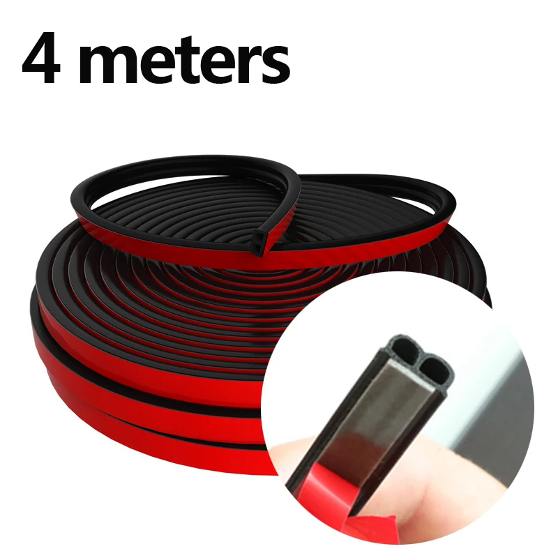 Car Door Seal Strips Sticker Weatherstrip Rubber B Shape Door Seals Sound  Insulation Auto Door Sealant Automobiles Accessories - AliExpress