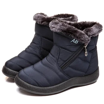 Warm Women Boots 2021 Fashion Waterproof Snow Boots For Winter Shoes Women Casual Lightweight Ankle Botas Mujer Men Winter Boots 5