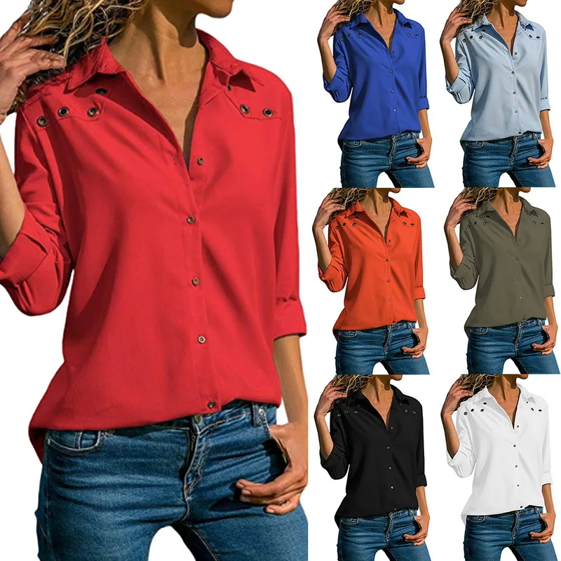 Женская шифоновая блузка 5XL размера плюс модная Осенняя свободного покроя с