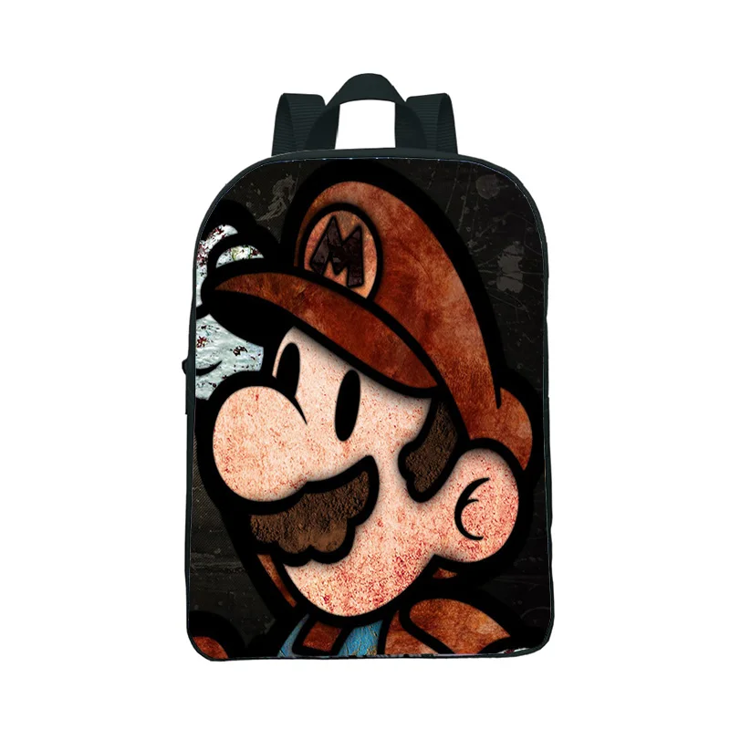 Супер рюкзак Марио Детские винтажные школьные сумки детский сад рюкзак Водонепроницаемые рюкзаки