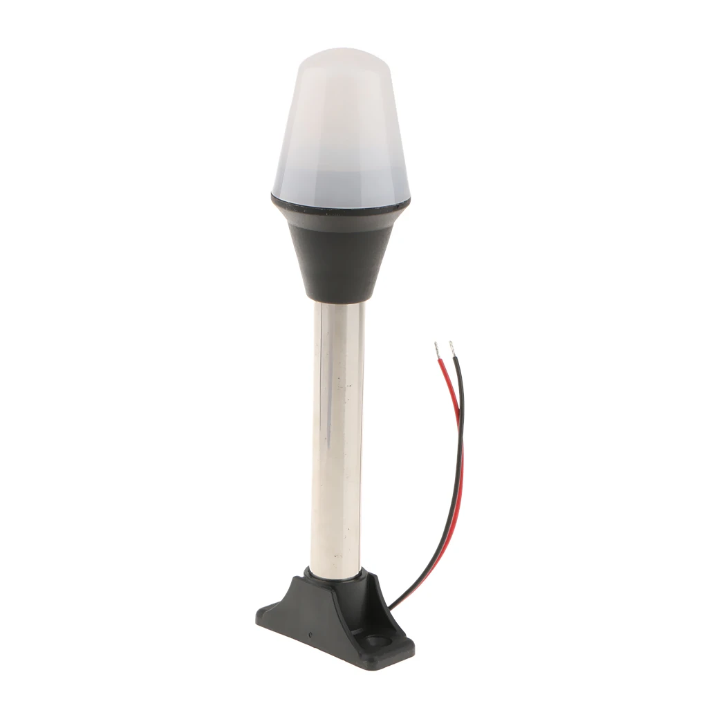 

12V Marine Boat All-Round LED Anchor Light Fixed Mount Stainless Steel Pole