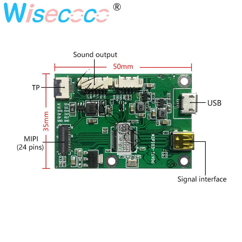 Circular Tela 24 Pinos MIPI Controller Board