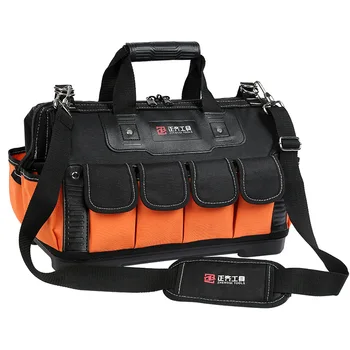 

Multifunction Bag for Men Plastic Bottom Kit Thickened Oxford Cloth Repair Kit Electrician Bag Waterproof and Wear-resistant