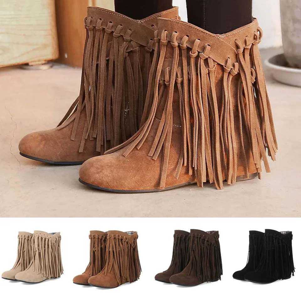 suede indian boots