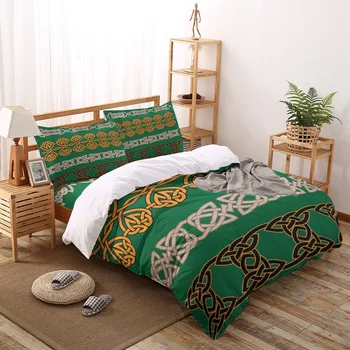 

Celtic Celtic Irregular Graphics Printed Duvet Cover Set 4 Piece Bedding Set Home Textile Customizable