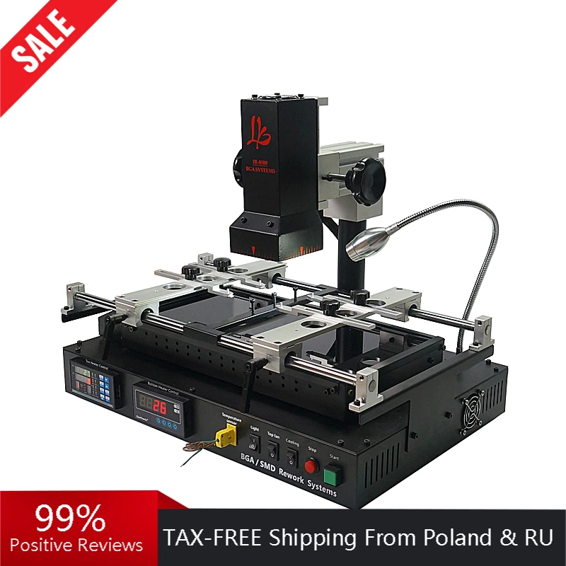 LY IR8500 V2 BGA Rework Station with PCB brackets solder balls stencils welding flux upgrade from IR6000 IR6500 mobile repair afbeelding
