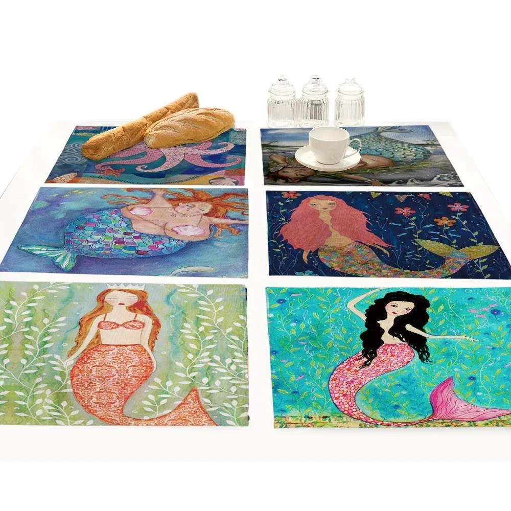 Маленькая Русалочка с индивидуальным принтом столовые приборы для обеденного