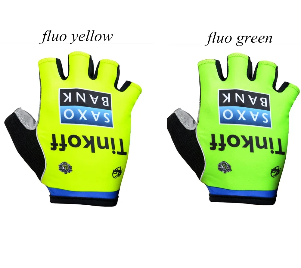 TINKOFF перчатки для велоспорта с полупальцами, Нескользящие гелевые накладки, флуоресцентные цвета, перчатки для горного велосипеда, перчатки для мужчин и женщин, спортивные велосипедные перчатки
