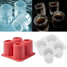 4-чашка лоток с формой для кубиков льда чайник Новинка DIY пудинг шоколадная форма льда прессформы подарки льда лоток летний бар вечерние инструмент