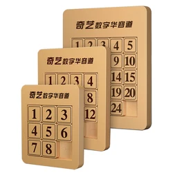 Qiyi 3x3x3 4x4 5x5x5x5 número de jogo deslizante cubo mágico cubo magnético quebra cabeça brinquedos para a família que joga o número de madeira deslizante