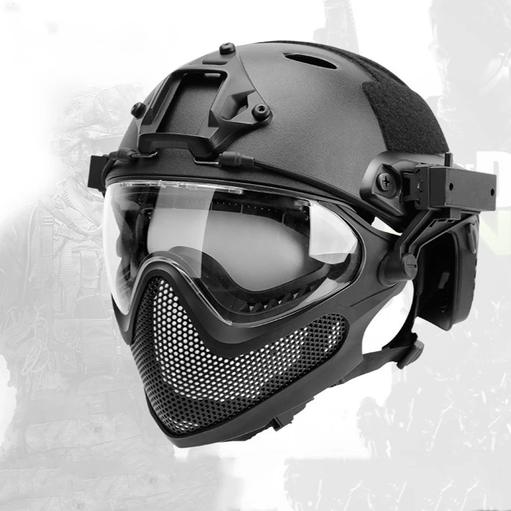 Airsoft Paintball SPT Mesh Vollmaske Full Face Mask Sparta Taktische Helm Maske 