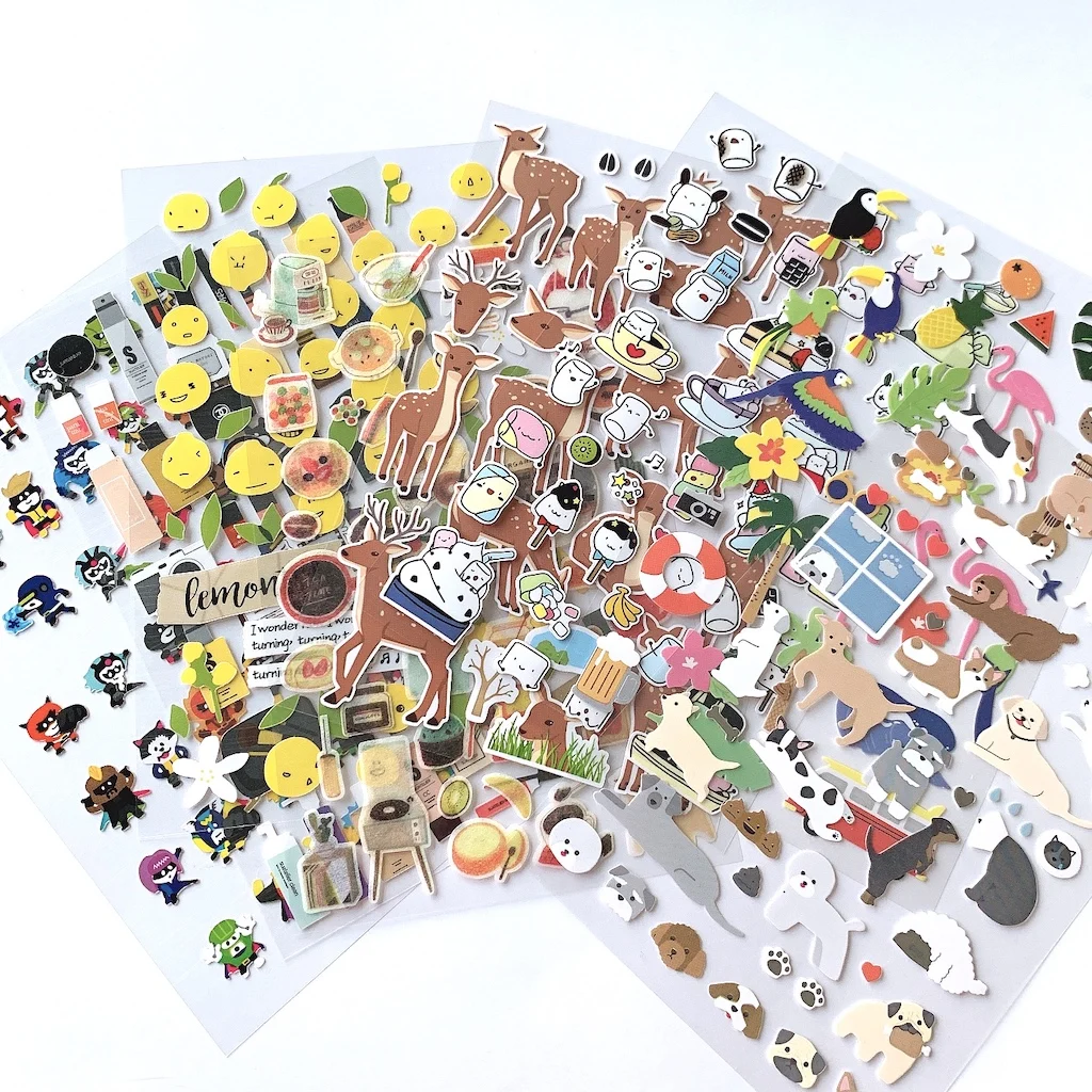 Durable Waterproof Food Cook Drinks Animals Hero Journal Stickers Promotion Custom Kawaii Sticker Paper | Игрушки и хобби