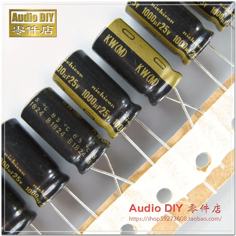 10 шт./30 шт. Nichicon KW series 1000 мкФ/25V аудио электролитический конденсатор Бесплатная