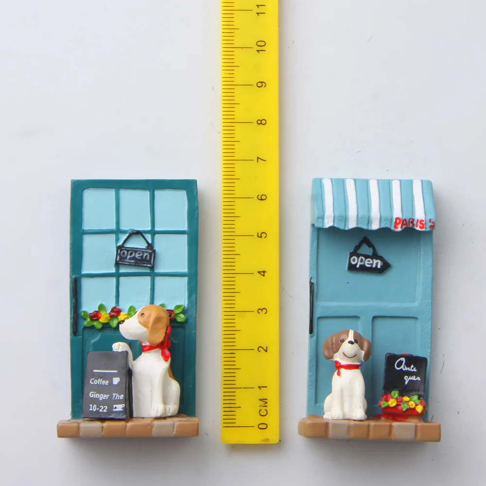 Creative 3D Animal Refrigerator Magnets Door Dog Shape Home Decoration Accessories Magnet Refrigerator Decor