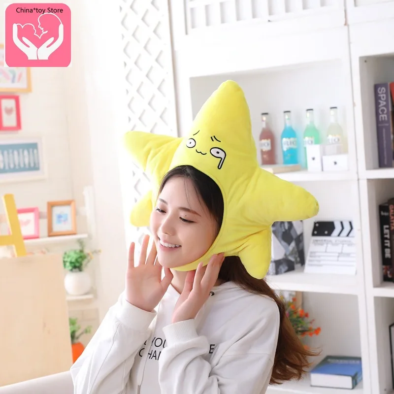 Hot Sale Pentagram Headgear Hat Plush Toy Dolls Can Be Gifted for Baby PP Cotton