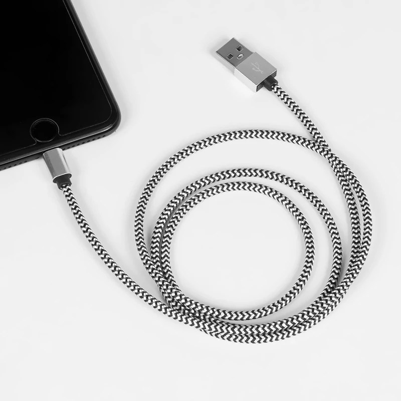 10 шт./лот, кабель для зарядки и передачи данных для iPhone 6, 7, кабель для быстрой зарядки и передачи данных для iPhone 5, 5S, 6 S, 6 PLUS, 8 X XR, XS, 8-контактный телефонный шнур