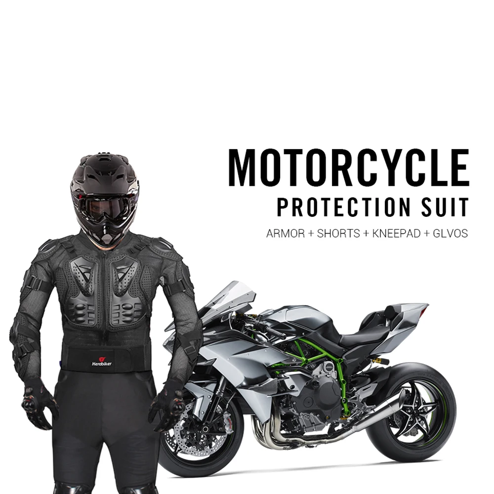 HEROBIKER куртки для мотоциклистов, защита для мотокросса, мотоциклетная куртка с защитой шеи для лета