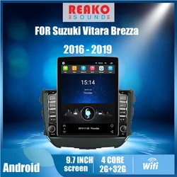 Radio con GPS para coche, reproductor Multimedia con pantalla Tesla DE 2016 pulgadas, 2 Din, navegador, unidad principal, Android, para Suzuki Vitara Brezza 2019 9,7