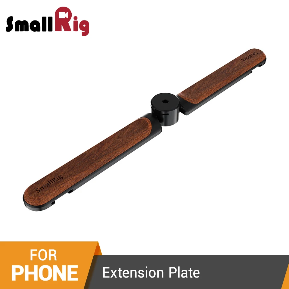 

SmallRig Foldable Extension Plate For Mobile Phone Head Vlogging Accessories With 1/4”-20 Threaded Holes/Cold Shoe Mount -2381