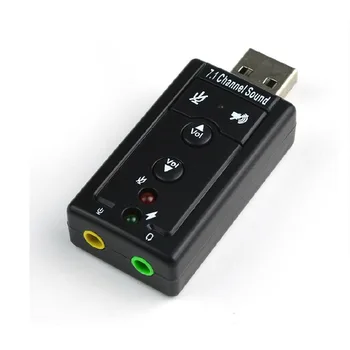 

Portable Audio Adapter Usb 7.1 Channel Esternal 3D Usb Sound Card Audio Interface Soundcard Adattatore Pc Notebook Card Adapters